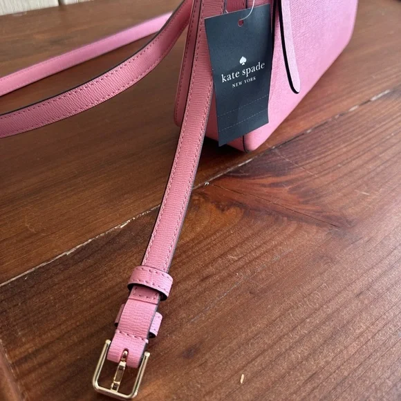 Kate Spade Ginnie Crossbody Grapefruit Soda Pink - Picture 3 of 9